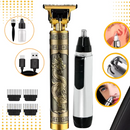 Kit Completo de Cuidados Masculinos – Barbeador + Aparador + Cortador de Cabelo